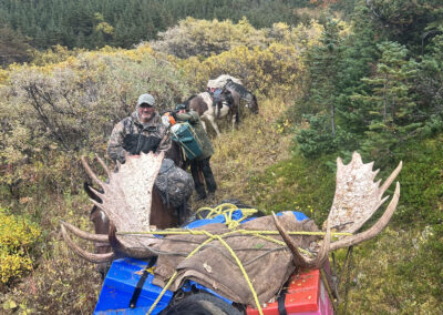 Packing out moose hunt